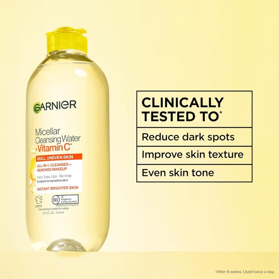 Garnier SkinActive Micellar Cleansing Water With Vitamin C Review 2026: Honest Tested Review for Dull & Sensitive Skin Garnier Vitamin C Sheet Mask